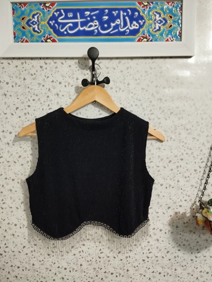 تاپ خرجکار زنجیری زنانه کد 4030156