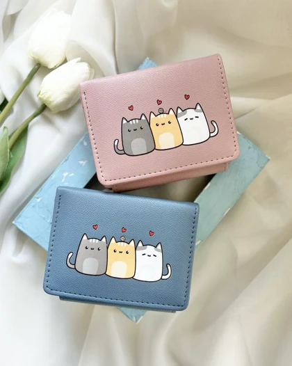 کیف پول رنگی Cats کد 29033
