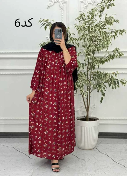 پیراهن پلاس سایز مادربزرگی 6053