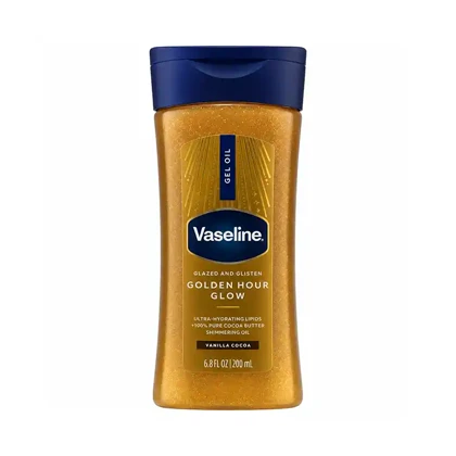 روغن ژلی براق بدن وازلین مدل Golden Hour Glow