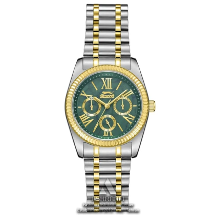 ساعت اسلازنجر صفحه سبز Slazenger SL.09.2343.4.06