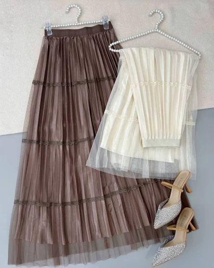 دامن توری بلند کد 5064