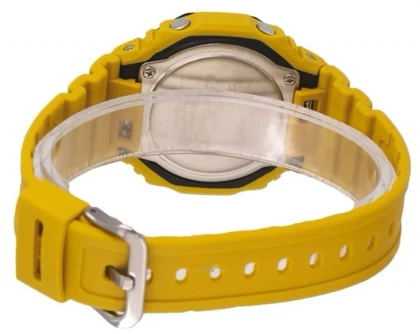 ساعت جی شاک 2100 زرد صفحه مشکی