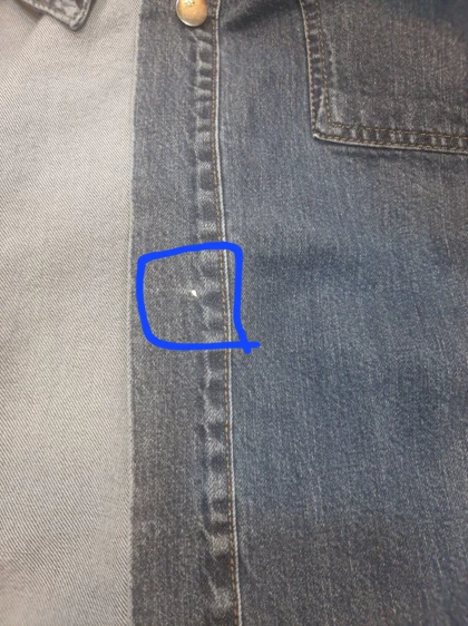 مانتو جین زارا ( دارای ایراد جزیی )