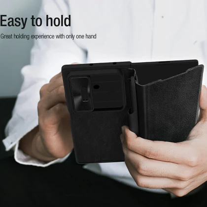 کیف گوشی موبایل سامسونگ Galaxy Z Fold 7 5G نیلکین Nillkin Qin Pro Leather