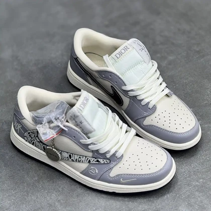 کفش نایک ایر جردن وان لو تراویس اسکات دیور Nike Air Jordan 1 Low Travis Scott Dior