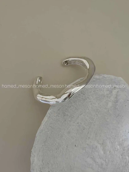 دستبند SILVER شیاردار