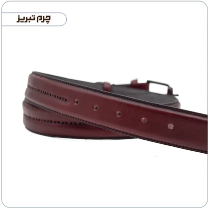 کمربند چرم اصل دست دوز کد C600