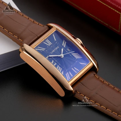 ساعت کارتیه بند چرمی Cartier Tank RG3
