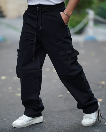 شلوار کارگو بگ دمپا استوپر سنگ شور