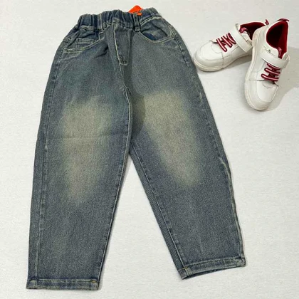 شلوار لی مام بچه گانه طرح علامت سوال