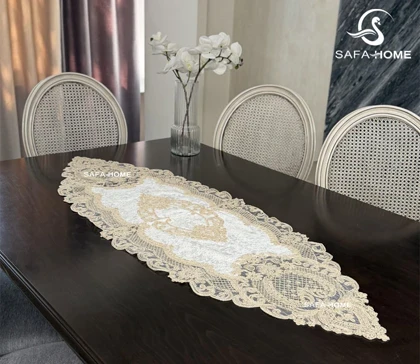 رومیزی جلومبلی 4 تکه طرح زیتون