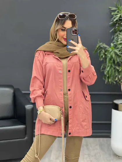 مانتو کتان سرشانه پاگن نیلیا