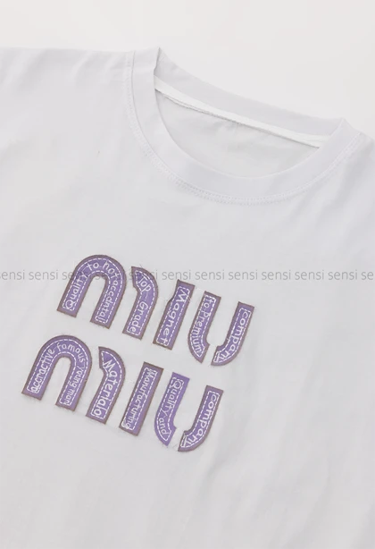ست تیشرت شلوارکMIUMIUتیکه دوزی کد1006221