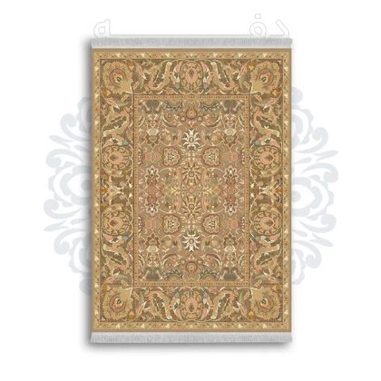 *جدید* فرشینه از جنس پارچه شانل مخمل ترک طرح فانتزی برند دفه کد 1289