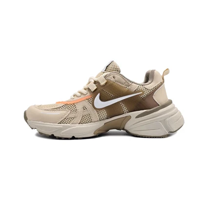 کفش و کتانی زنانه و دخترانه مدل نایک کوشلون NIKE V2K رنگ کرم نباتی