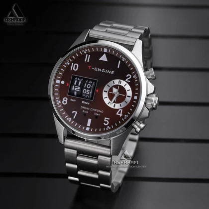 ساعت تی انجین درام کورنو T-Engine Drum Chrono 3940-SR