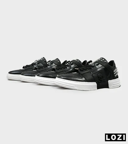 کفش اسنیکرزمشکی سفید PHILIPP PLEIN