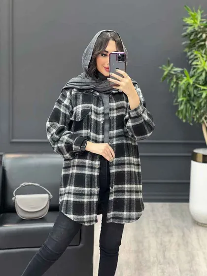 شکت چهارخونه تک جیب