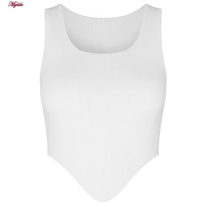 کراپ تاپ زنانه رنگ سفید ماییلدا مدل 5370-563