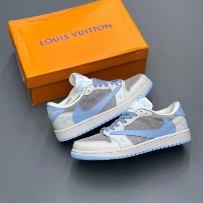 کفش نایک ایر جردن وان لو تراویس اسکات لویی ویتون Nike Air Jordan 1 Low Travis Scott Louis Vuitton