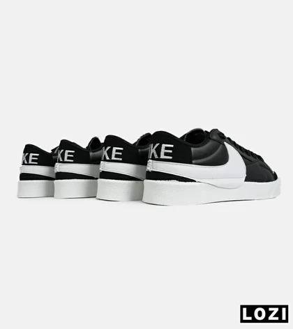 کفش نایک مردانه و زنانه مشکی سفید Nike Blazer Low 77 Jumbo