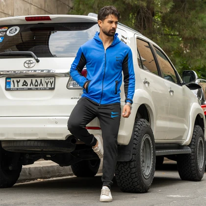 ست سویشرت شلوار دو نایک آبی مردانه مدل Arat ویژه