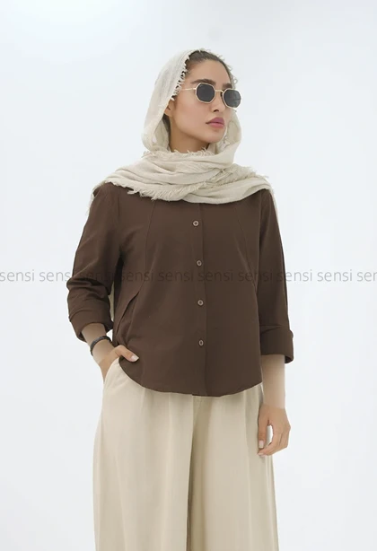 شومیز لینن رنگی