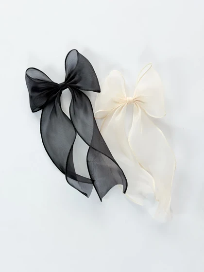 گیره مو انبری پاپیونی حریر