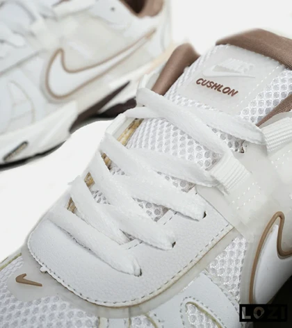 کفش کتانی بزرگ پا سفید قهوه ای Nike Cushlon V2K مدل 8532