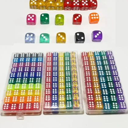 تاس شفاف اکریلیک بسته 45 عددی مدل Boxed