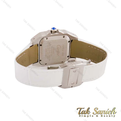ساعت کارتیر سانتوس زنانه فول نگین سفید Cartier-4596-G
