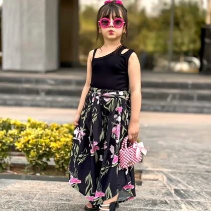 کراپ شلوار ساحلی دخترانه