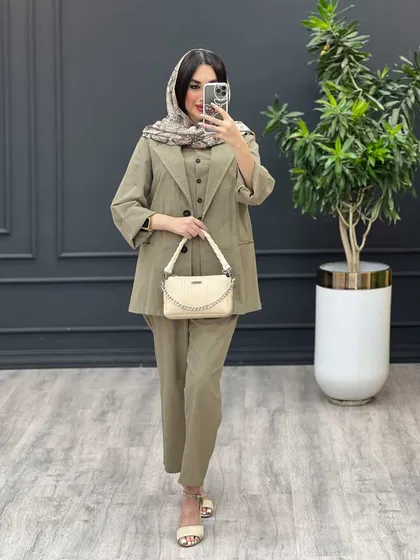 ست سه تیکه جلیقه دار
