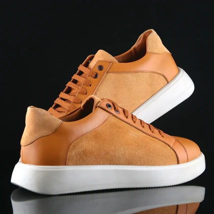 کفش روزمره مردانه چرم مدل آرسن کد 555-ESH