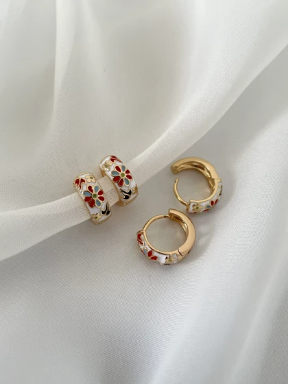 گوشواره میناکاری ژوپینگ
