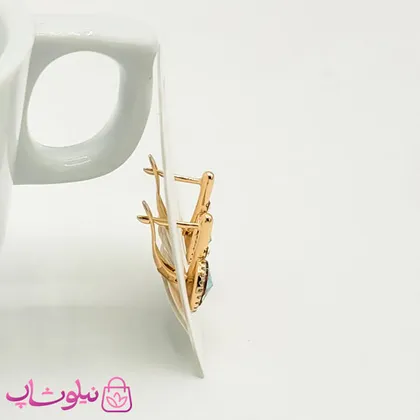 گوشواره زنانه ژوپینگ با سواروسکی هفت رنگ