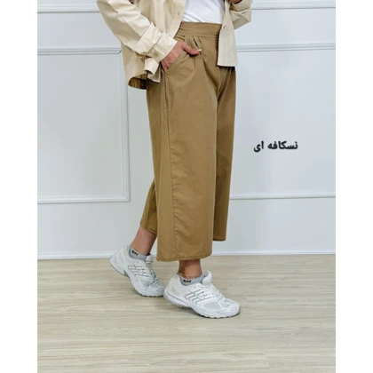 شلوار واید لگ لینن
