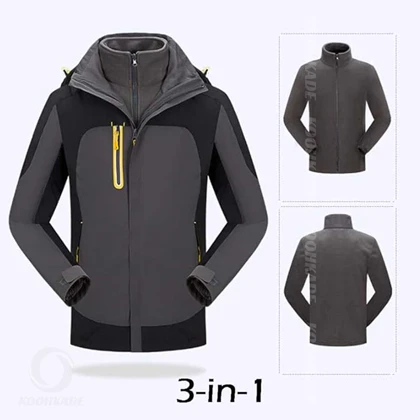 کاپشن دو پوش مردانه JACK WOLF SKIN AZ1400