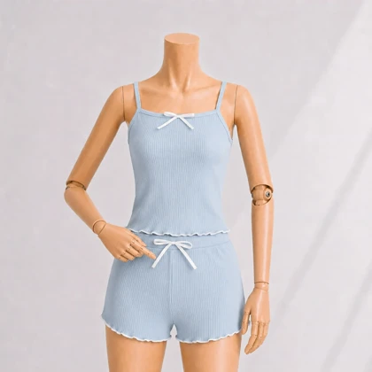 ست تاپ و شورتک زنانه کبریتی | آی بولک