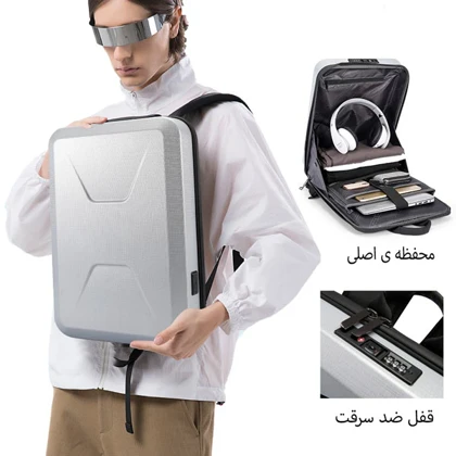 کیف و کوله پشتی ضدسرقت لپ تاپ 15.6 اینچی اورجینال بنج BANGE 2839