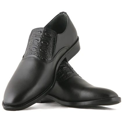 کفش رسمی مردانه چرم یلسان مدل آتاش کد 558-GAN