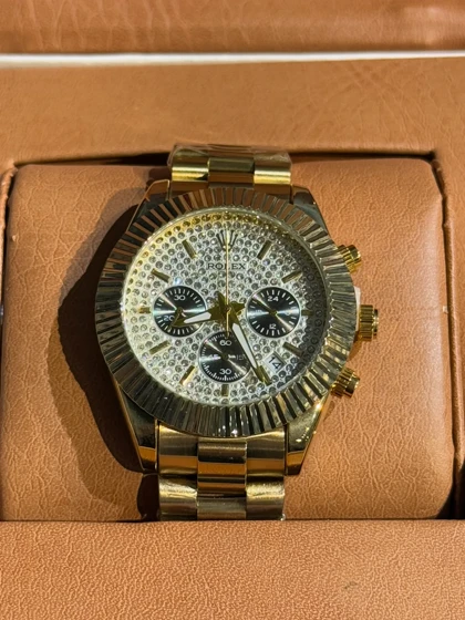 ساعت طرح رولکس صفحه نگین