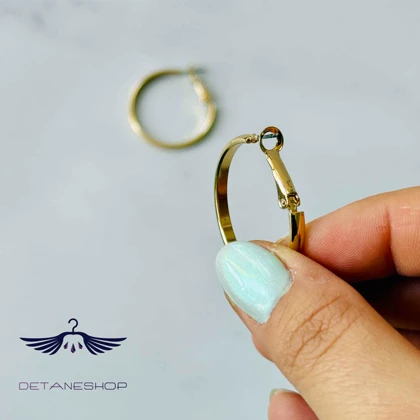 گوشواره حلقه‌ای مدل لیرا