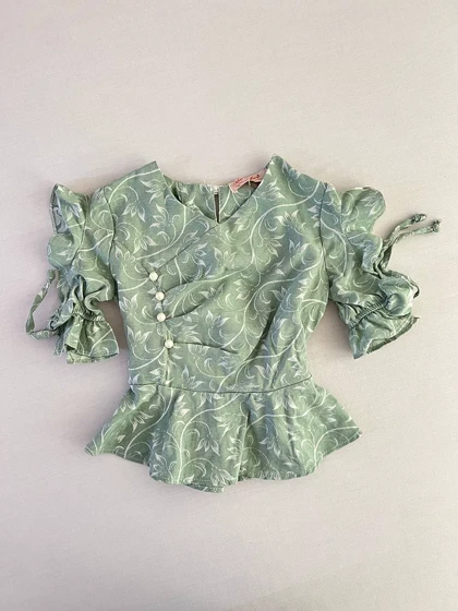 پیراهن دخترانه مروارید کاری ترک 20054