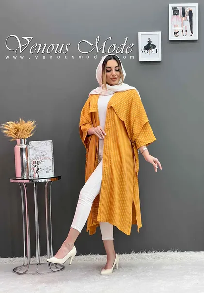 مانتو بلند ژیله دار