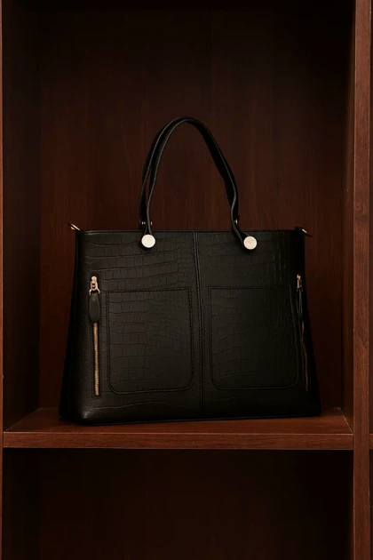 کیف زنانه دوجیب چرم طبیعی