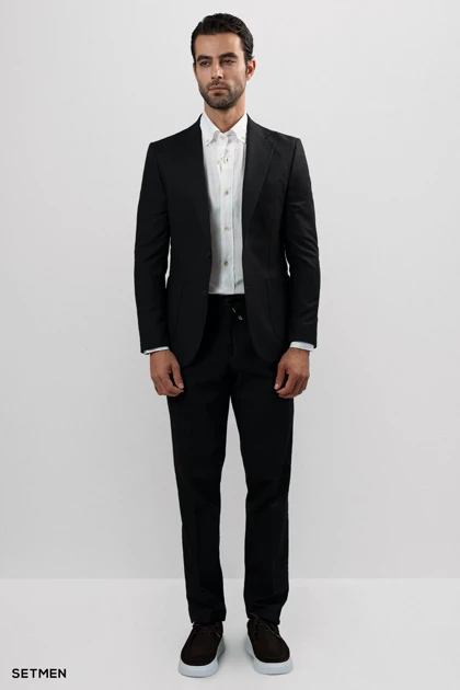 کت تک مردانه نیم آستر جیب پاکتی