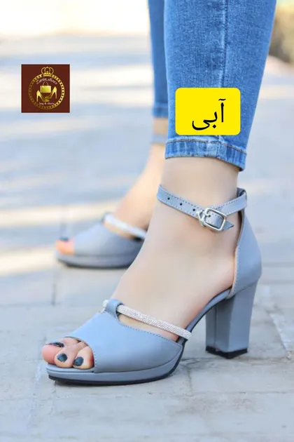 کفش مجلسی پاشنه‌بلند نگینی زنانه ژینالژدار