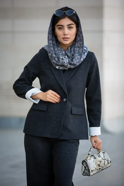 پالتو فوتر آستردار مچ راه راه